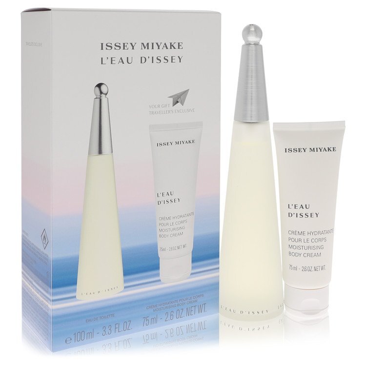 Issey Miyake L'Eau D'Issey Gift Set for Women — 3.3 oz EDT Spray + 2.6 oz Body Cream