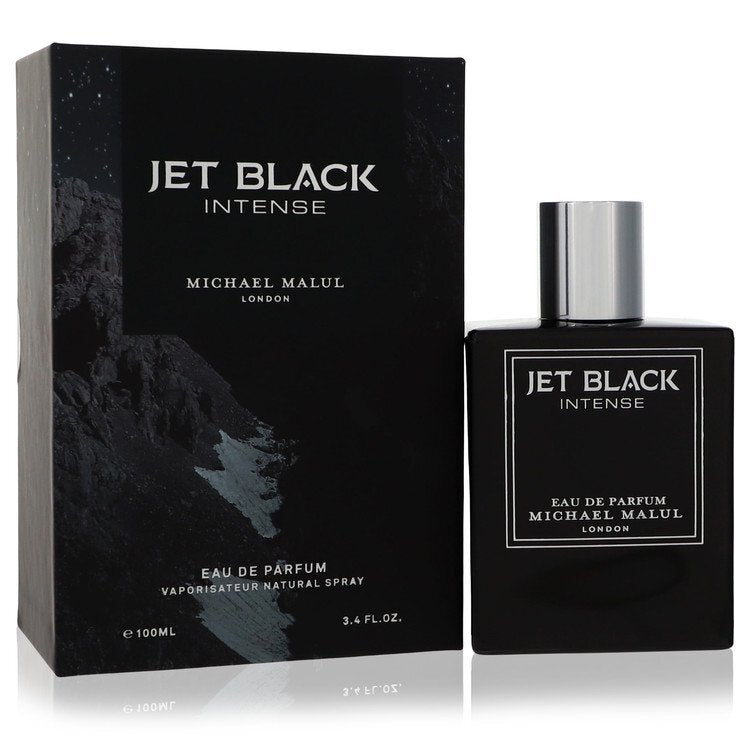 Jet Black Intense by Michael Malul Eau de Parfum Spray 3.4 oz for Men
