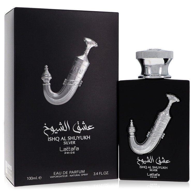 Lattafa Pride Ishq Al Shuyukh Silver Eau de Parfum Spray Unisex 3.4 oz