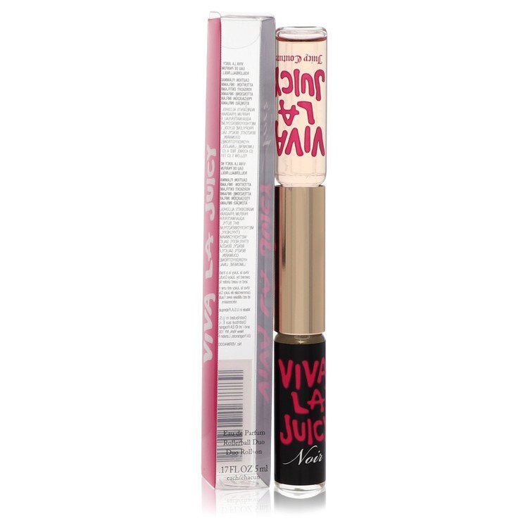 Viva La Juicy Noir by Juicy Couture Duo Mini EDP Roll-On Set (Viva La Juicy Noir + Viva La Juicy) 0.17 oz for Women