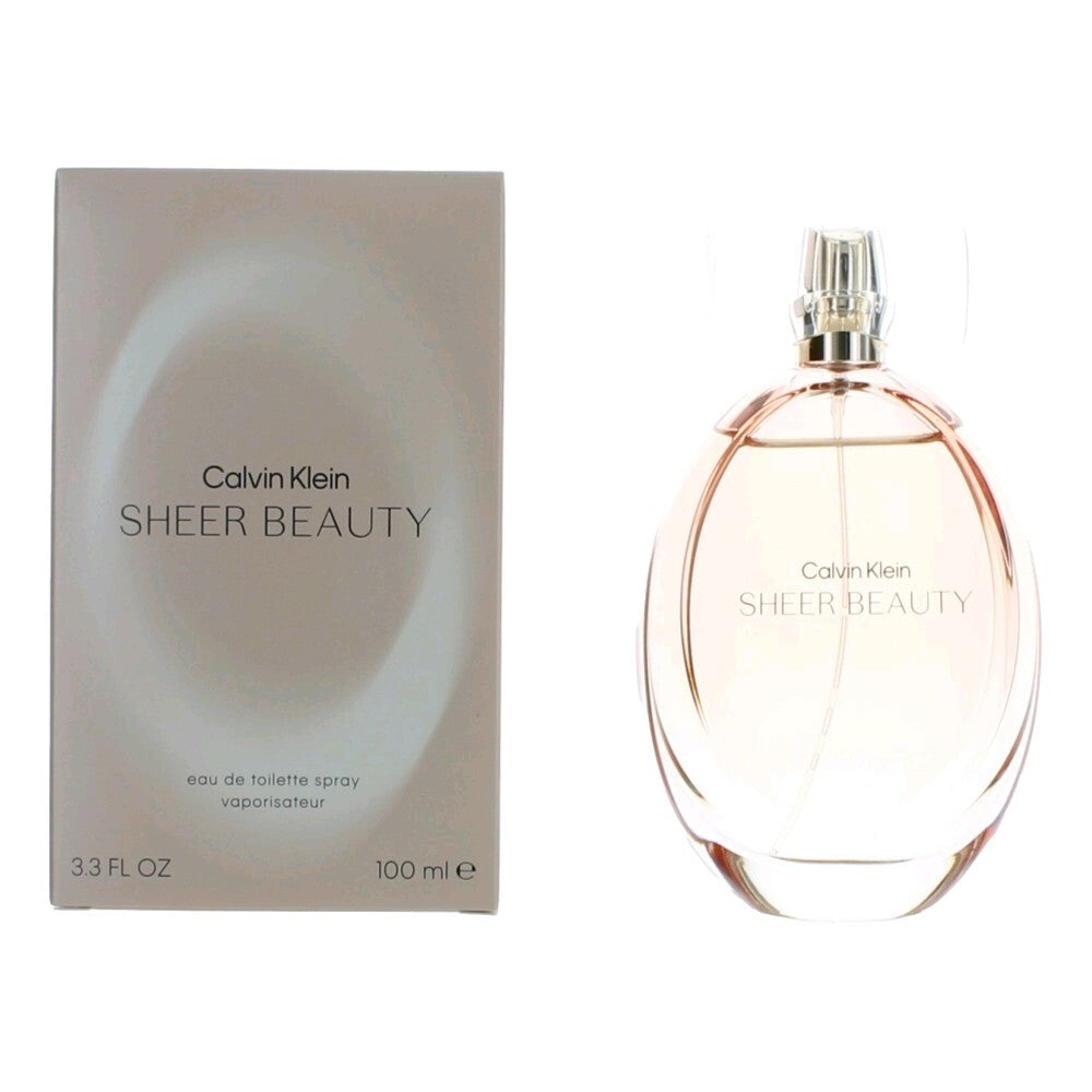 Calvin Klein Sheer Beauty Eau de Toilette Spray for Women 3.4 oz